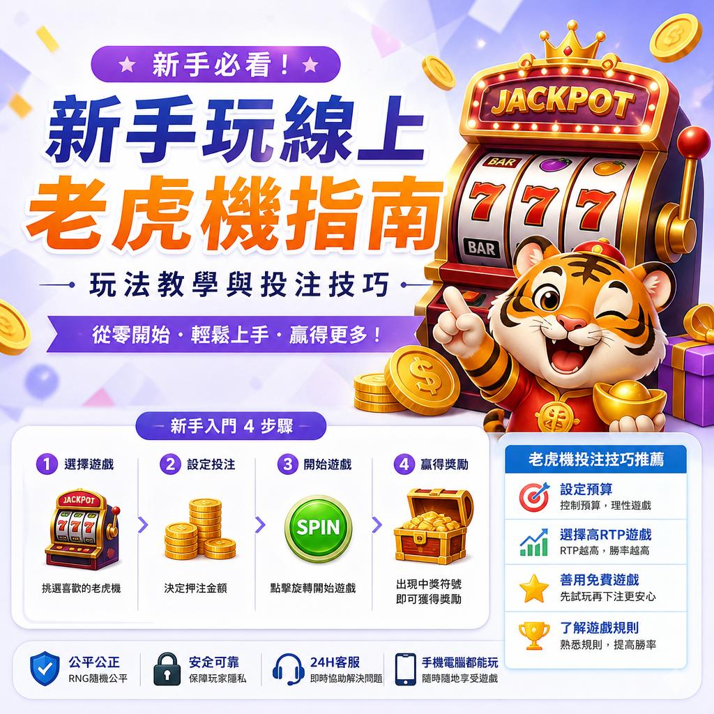 新手玩線上老虎機指南與攻略推薦：玩法教學與投注技巧