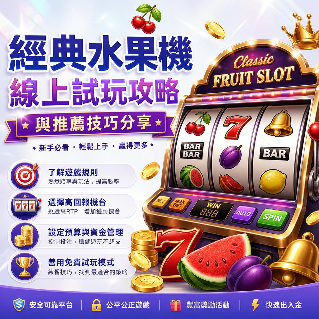 經典水果機線上試玩攻略與推薦技巧分享