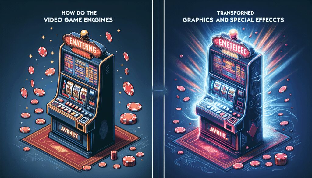 隨著電子遊戲引擎的快速進步，老虎機的畫面與特效也因此發生了顯著變化。從初期單一圖形到如今的高解析度動畫，電子遊戲引擎在提升視覺效果方面發揮了關鍵作用。這不僅增強了玩家體驗，也改變了整體遊戲市場的競爭格局。